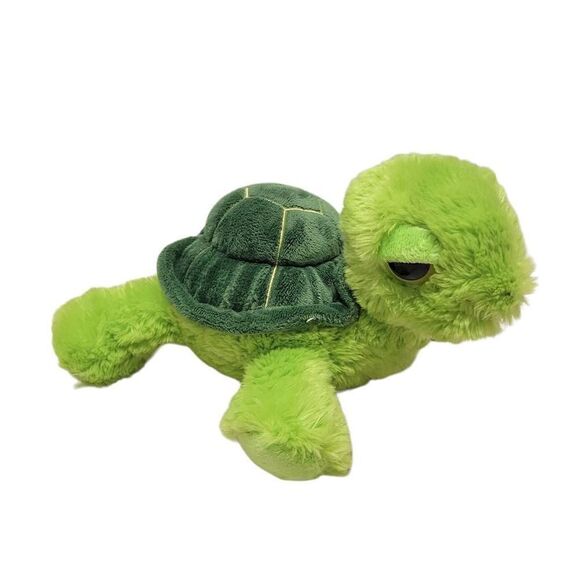 Aurora Green Turtle Laying Plush Stuffed Animal Toy 8" Sea Ocean - Picture 2 of 5